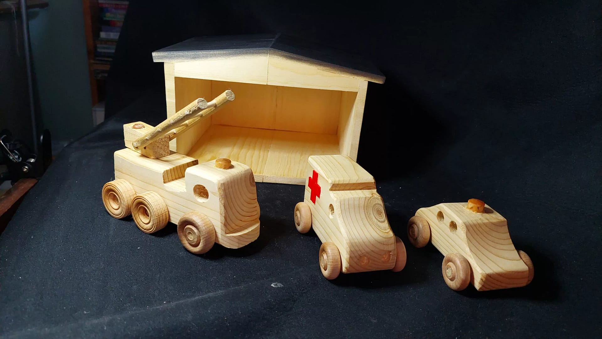 First Response Set - Fire Engine, Ambulance, Police car