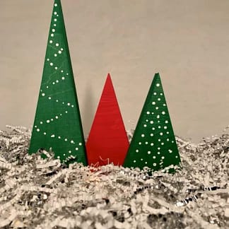 Christmas Decoration - set of 3 Trees